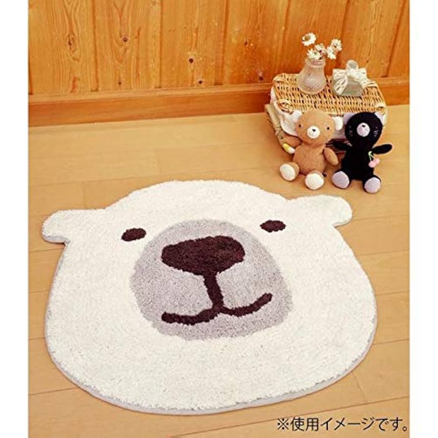 Amazon.co.jp: フェイスマットS シロクマ 約40×45cm: ホーム